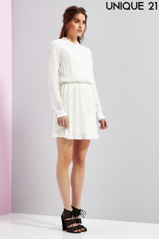 Unique 21 Palermo Pleated Skirt Dress